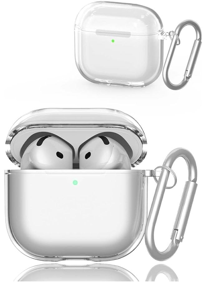 Clear Case For Airpods 4 Airpods 4Th Generation 2024 Soft Tpu Clear Airpods 4 Case Shockproof Protective Cover For Airpods 4Th Generation Case Accessories With Keychain Transparent