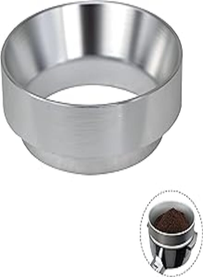 Sagreeny Coffee Dosing Ring with Magnetic For Barista Espresso distribution Dosing Funnel Powder Ring Powder Dispenser Doser Compatible with Portafilter 51mm