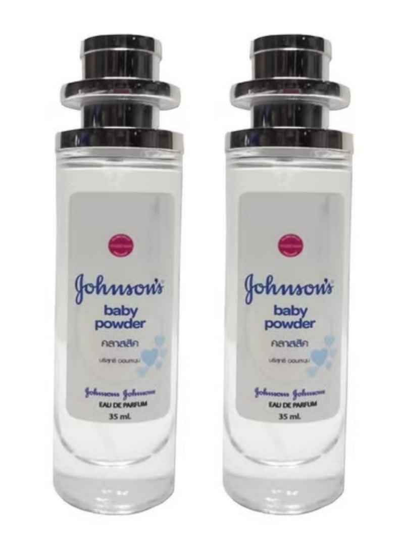 Johnson's Baby Powder Perfume Classic 35 ML 2 Pcs