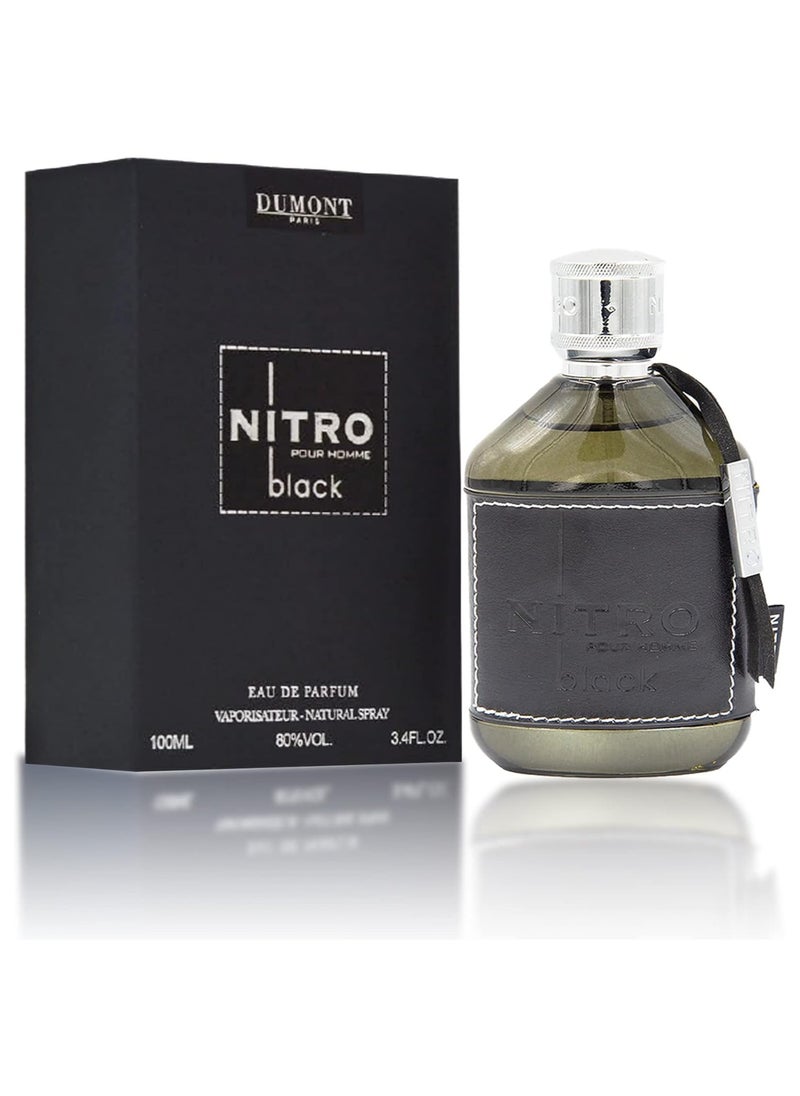 دومونت باريس نايترو بلاك - ٣.٤ أو دو بارفيوم - ٣.٤ أونصة - عطر فاخر للرجال  - Image 1
