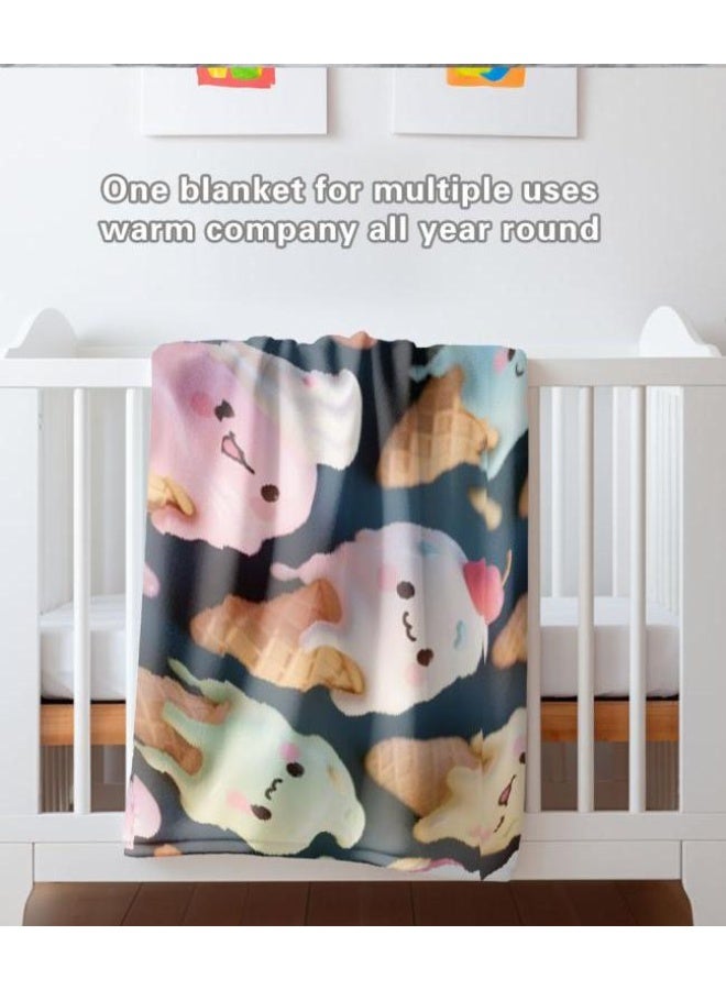 general Baby and children's cartoon flannel thin blanket (warm and comfortable, suitable for sleep, game use) 70cm*100cm - Image 5