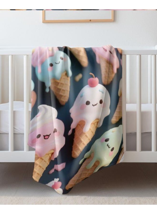 general Baby and children's cartoon flannel thin blanket (warm and comfortable, suitable for sleep, game use) 70cm*100cm - Image 2