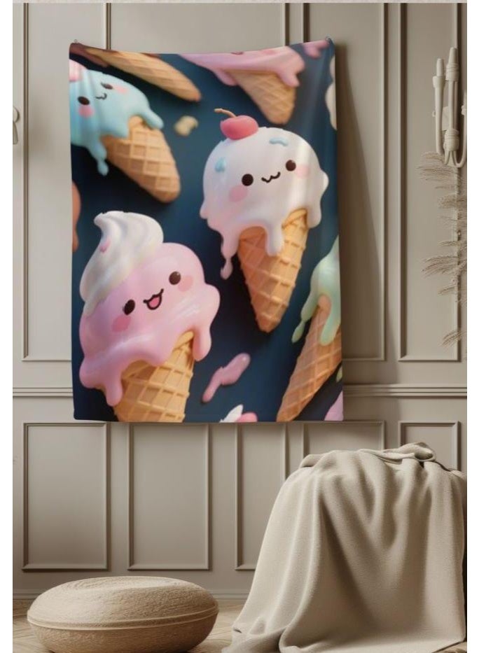 general Baby and children's cartoon flannel thin blanket (warm and comfortable, suitable for sleep, game use) 70cm*100cm - Image 1