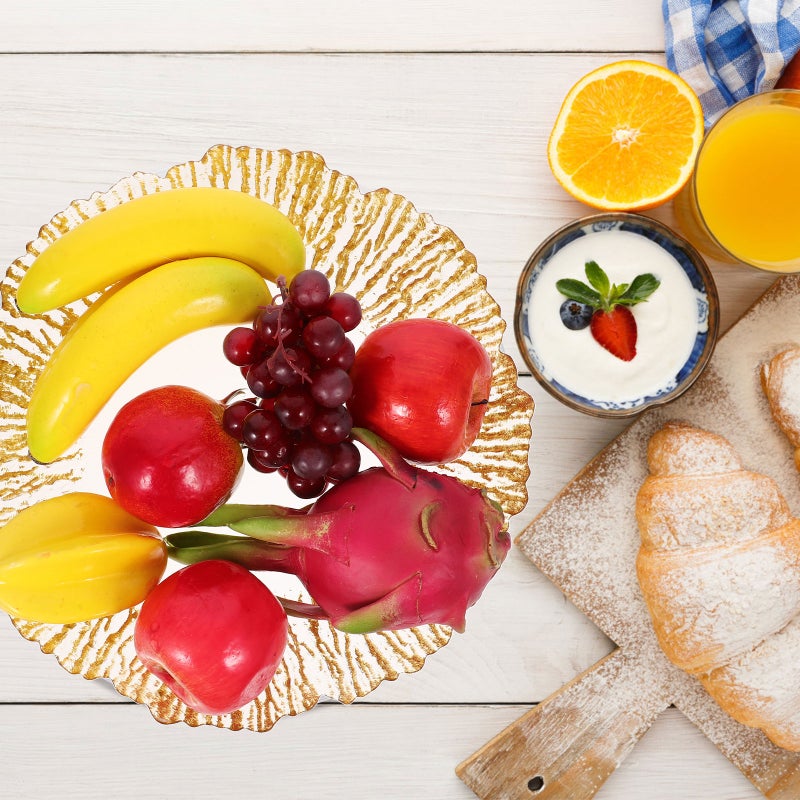 Glass Fruit Tray Fruit Plate Fruit Bowl Decorative Snacks Candy Serving Tray - Image 5