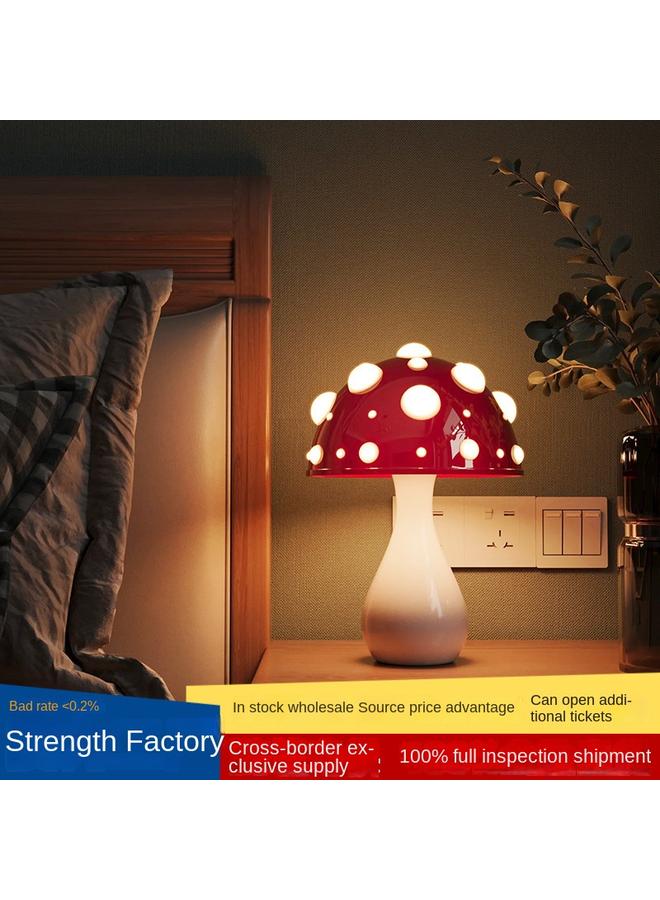 Bluejw New E-commerce Mushroom Decorative Desk Lamp Bedroom Bedside Dimming Atmosphere Student Dormitory Desktop Night Light - Image 2