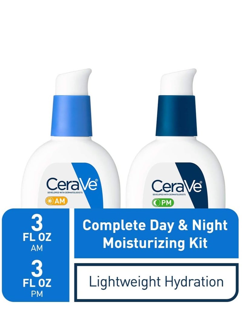 CERAMIC - Cerave AM And PM Facial Moisturizing Lotion 3 Fl Oz Pack of 2 - Image 1