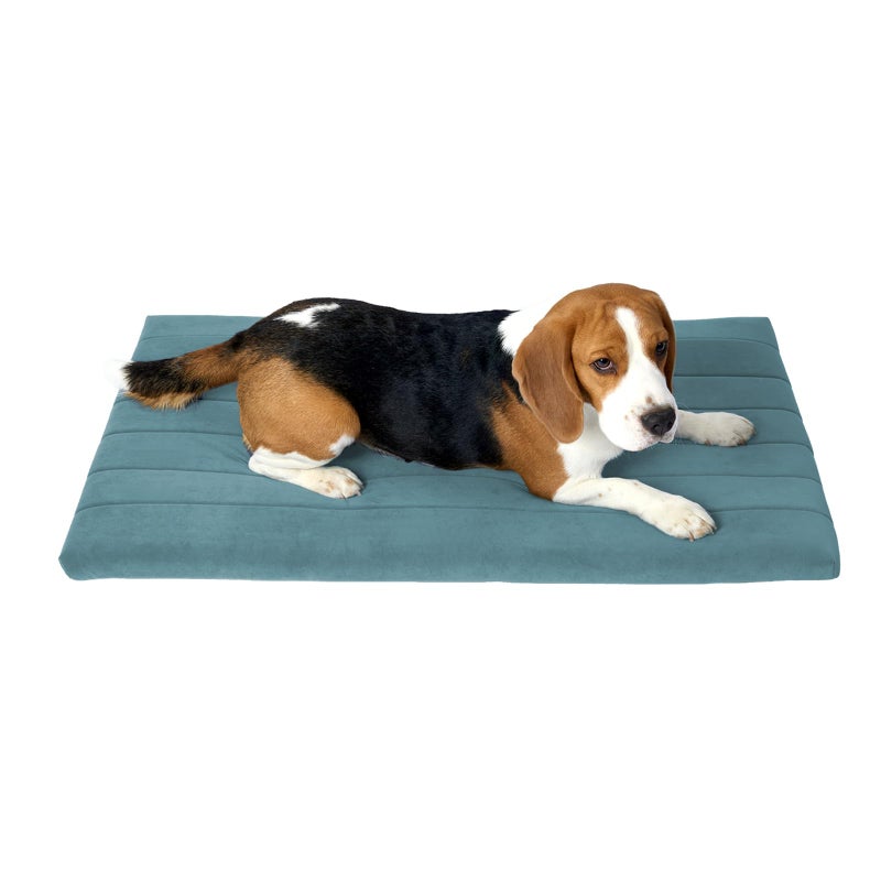 BALANCE Dog Crate Bed, Orthopedic Dog Bed Pad with Waterproof Liner, Washable Crate Foam Pet Mat for Large, Medium, Puppy Dogs Breeds, Powder Blue, 36"x23"x1.6" - Image 1