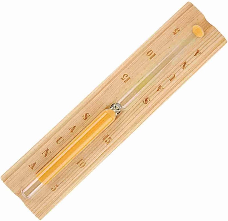 Zerodis Sauna Hourglass Sand Timer, 15 Minutes Countdown Clock, Wooden Timer - Image 5