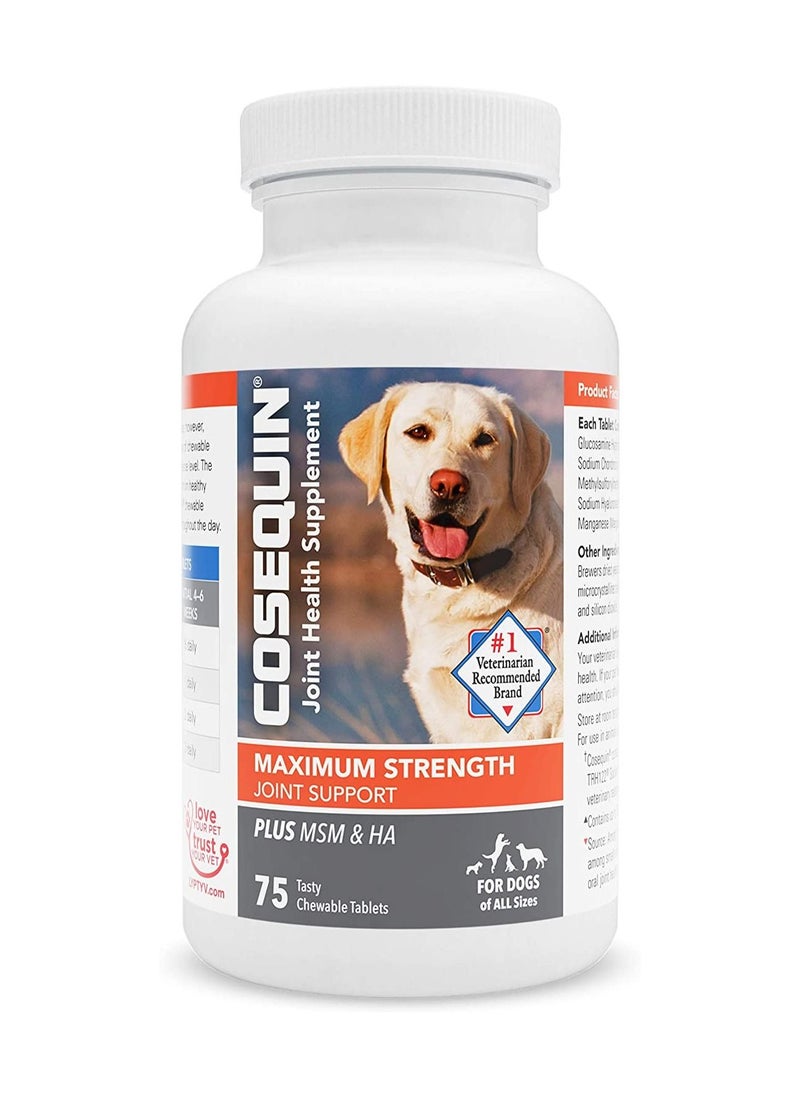 COSEQUIN - Dietary supplement for dogs to strengthen joints 75 Chewable Tablets - Image 1