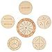 MERRYHEART Wooden Time Fraction Learning Clock Cognitive Education Puzzle Toys for Children Learning to Tell Time Set Up for an Hour Wood - Image 2
