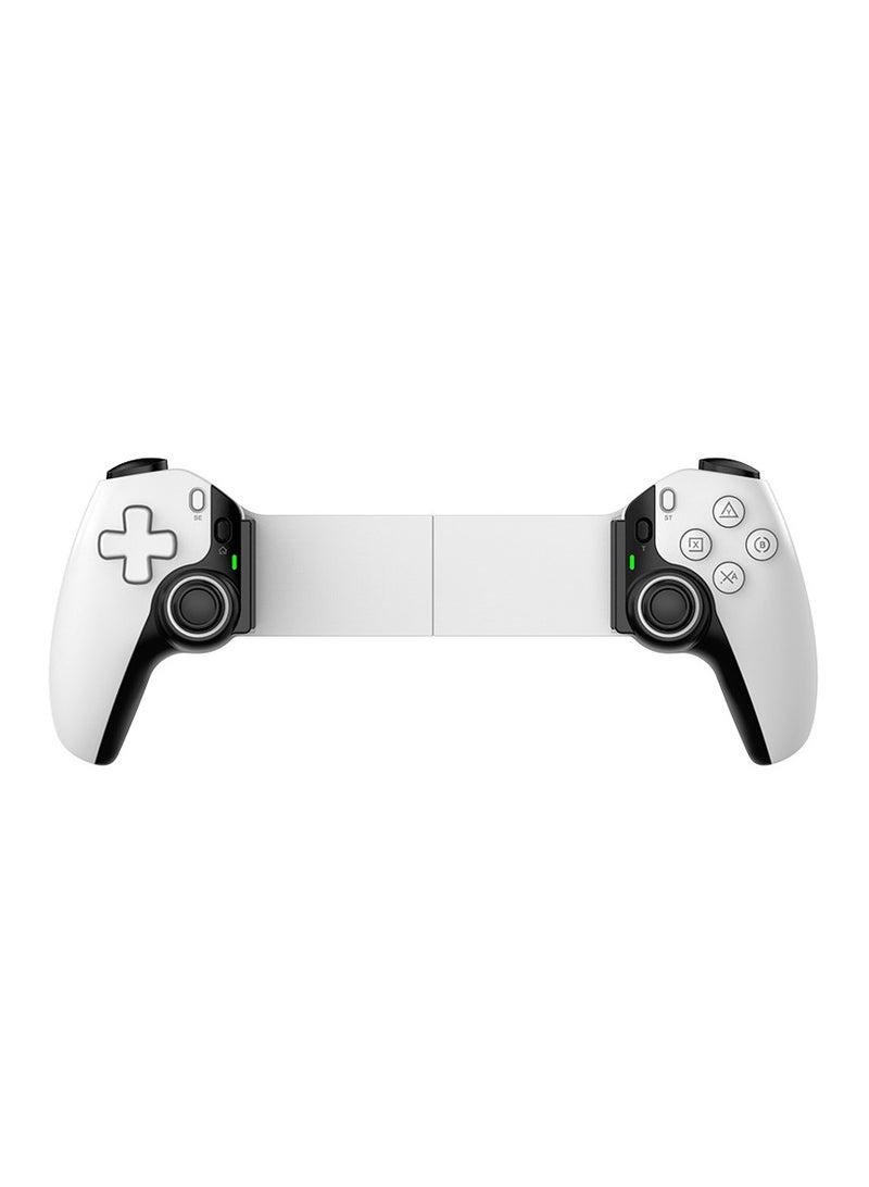 D9 Mobile Game Controller Telescopic Gamepad For Android IOS PS3 PS4 Switch ios HAll Joysitck with Turbo/6-axis Gyro/Vibration (White)  - Image 1