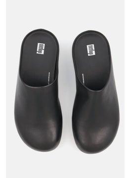FitFlop Men Shuv Leather Slides, Black  - Image 2