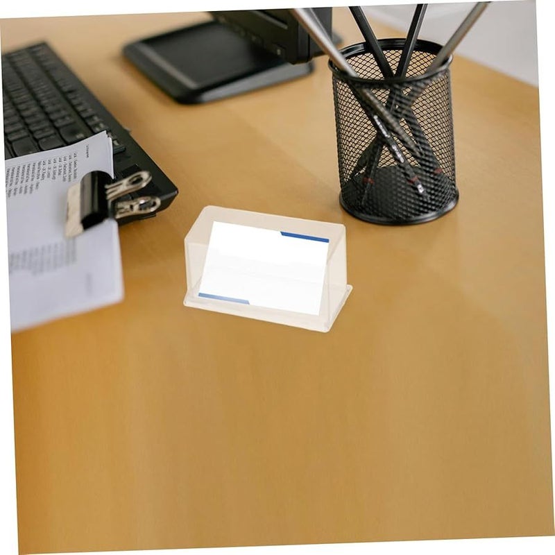 Transparent Acrylic Business Card Display Stand Holder Organizer 6Pcs Set For Desk Office - Image 5