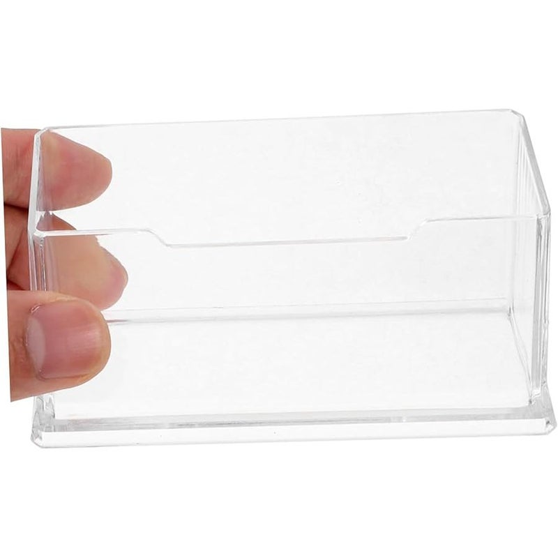 Transparent Acrylic Business Card Display Stand Holder Organizer 6Pcs Set For Desk Office - Image 3