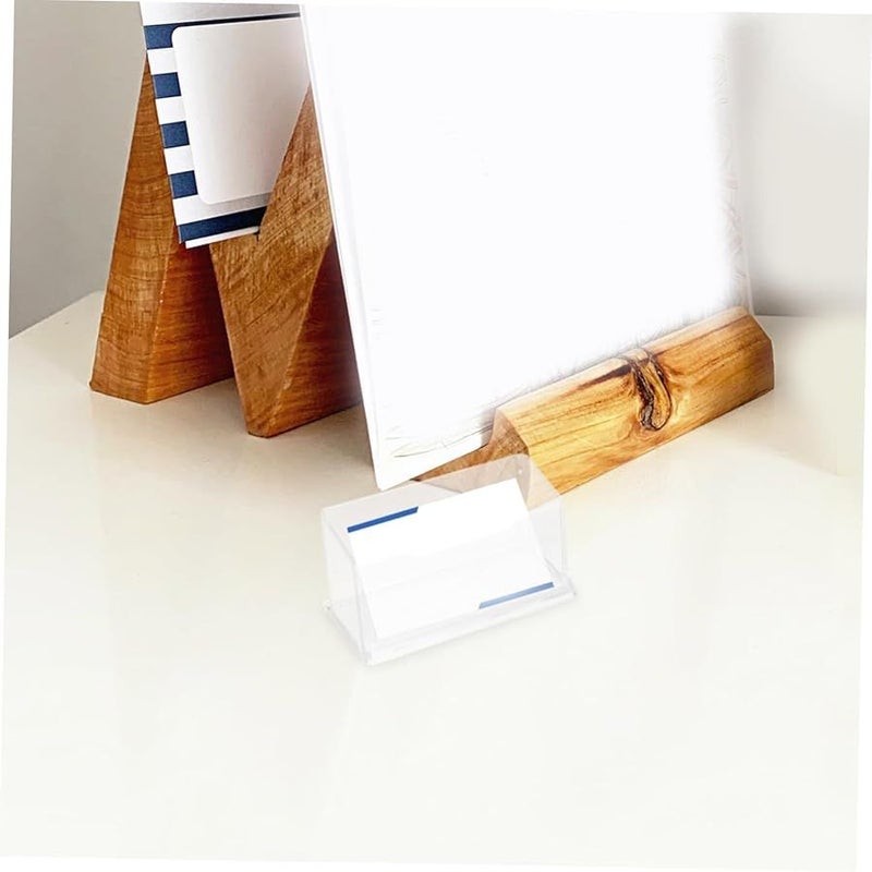 Transparent Acrylic Business Card Display Stand Holder Organizer 6Pcs Set For Desk Office - Image 4