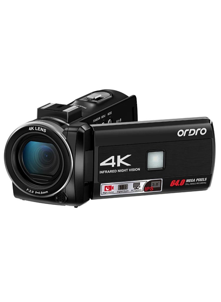 ORDRO HDR-Z36 4K Digital Video Camera Camcorder