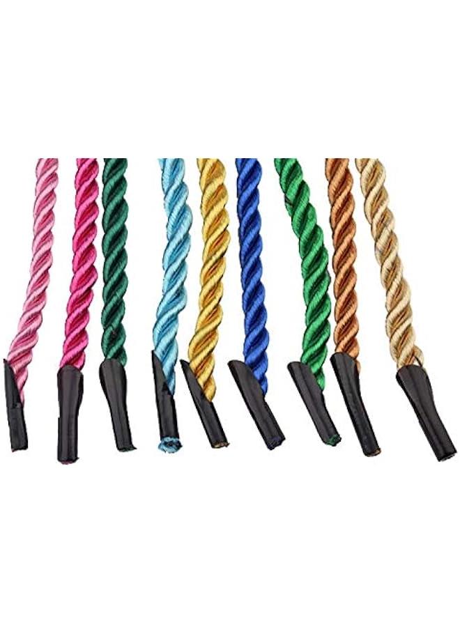 21 PCS 3 Ply Hand Held Polyester Rope Tote Bag 3 Ply Coloured 3 Ply Woven Twisted Rope  - Image 3