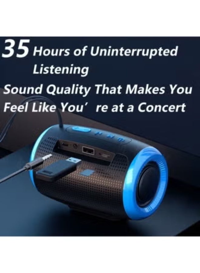 Bluetooth Speaker, Hi-Fi Speaker, Portable Bluetooth Speakers, Bluetooth Woofer Speaker with Deep Bass for On-the-Go & Home Use - Image 5