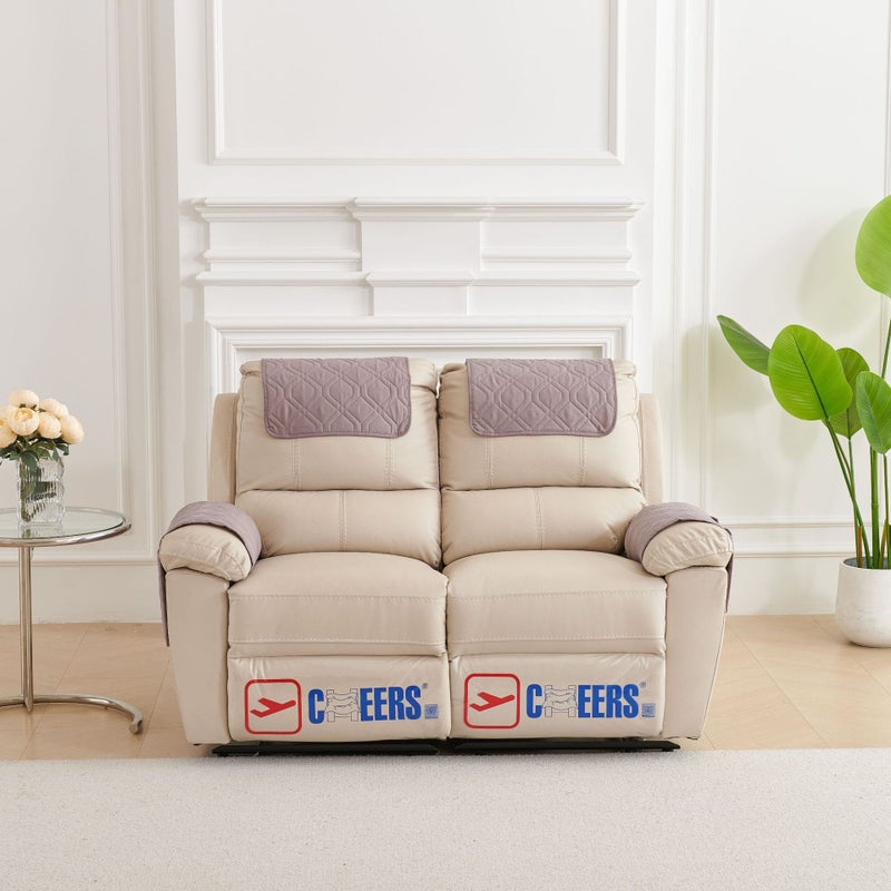 Yi Tong Hong New Cross-Border Sofa Armrest Pad 3-Piece Set with Headrest Pillow and Storage Pocket for Recliner and Sofa - Image 1