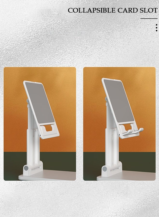 DUNISO حامل هاتف محمول، حامل هاتف قابل للتعديل بزاوية وارتفاع للسطح، حامل هاتف محمول قابل للطي بالكامل، متوافق مع آيفون 14/13/12/الهواتف الذكية - Image 4