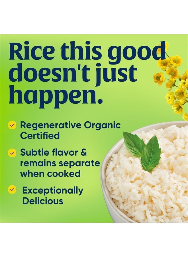 Lundberg White Rice, Regenerative Organic Certified – Non-Sticky, Aromatic Long Grain Rice, Responsibly Grown in California, 32 Oz - Image 3