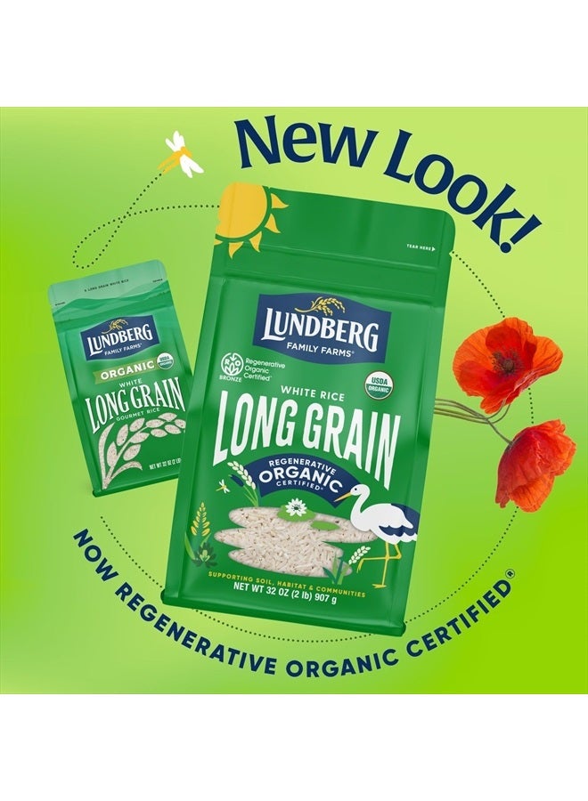 Lundberg White Rice, Regenerative Organic Certified – Non-Sticky, Aromatic Long Grain Rice, Responsibly Grown in California, 32 Oz - Image 4