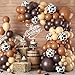 Sowide Cow Print Balloon Arch KitNude Brown Apricot Tan Farm Balloons with Cow Print Balloon for Kids Boy Party Decorations Cowboy Baby Shower Farm Birthday Graduation Party Supplies - Image 3