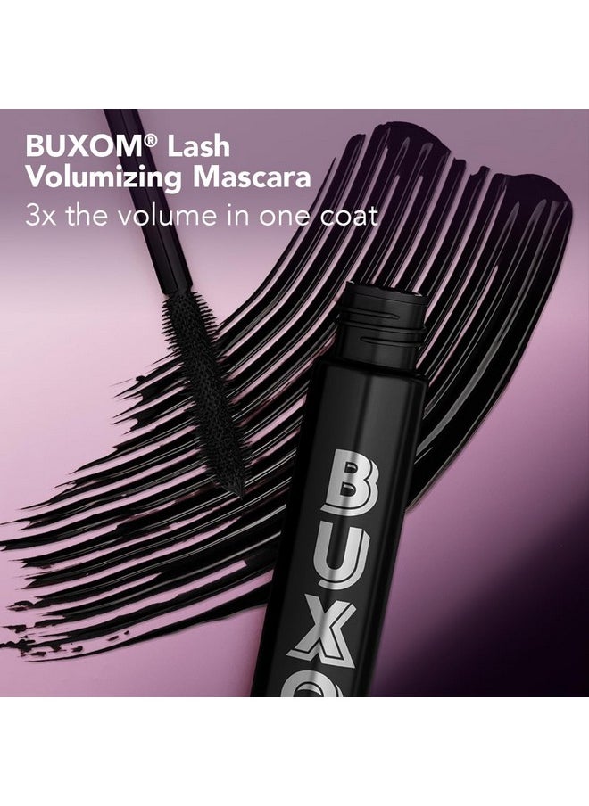 بوكسوم ماسكارا BUXOM Lash Volumizing لتكثيف الرموش حتى 3 مرات أكثر، ماسكارا مكثفة ومطولة لرفع الرموش، خالية من القسوة، لون أسود  - Image 5