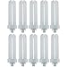 Sunlite PLT42/E/SP65K/10PK 6500K Daylight Fluorescent 42W PLD Triple U-Shaped Twin Tube CFL Bulbs with 4-Pin GX24Q-4 - Image 2