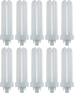 Sunlite PLT42/E/SP65K/10PK 6500K Daylight Fluorescent 42W PLD Triple U-Shaped Twin Tube CFL Bulbs with 4-Pin GX24Q-4 - Image 1