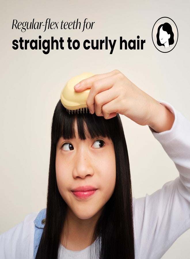 Tangle Teezer Original Detangler Mini Hair Brush, Buttercup Yellow - Image 3