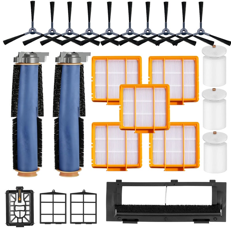 JoyBros Replacement Parts for Shark AI AV2511AE AV2501S AV2610WA AV2501AE RV2502AE RV2610WA UR2500SR RV2520 AV2510 Accessories Kit :Main Roller Brush/Cover HEPA Filters Foam/Primary Filter Sweep Side Brushes - Image 1