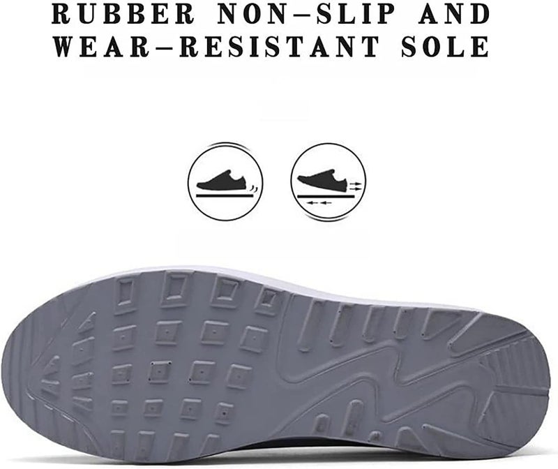 كلاراكو حذاء رياضي نسائي من كلاركو لتقويم العظام، حذاء مشي نسائي سهل الارتداء مزود بوسادة هوائية، حذاء مشي نسائي لتقويم العظام (رمادي، 5) - Image 4