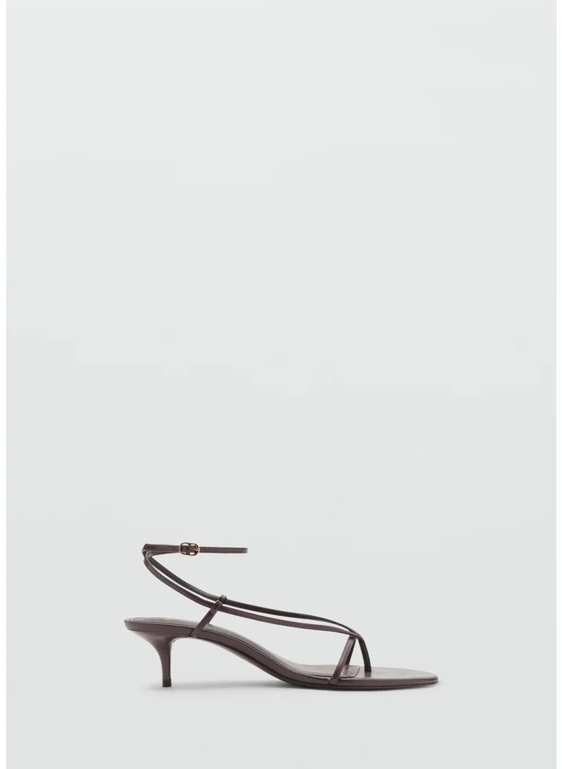 MANGO Heeled Sandals With Thin Strap