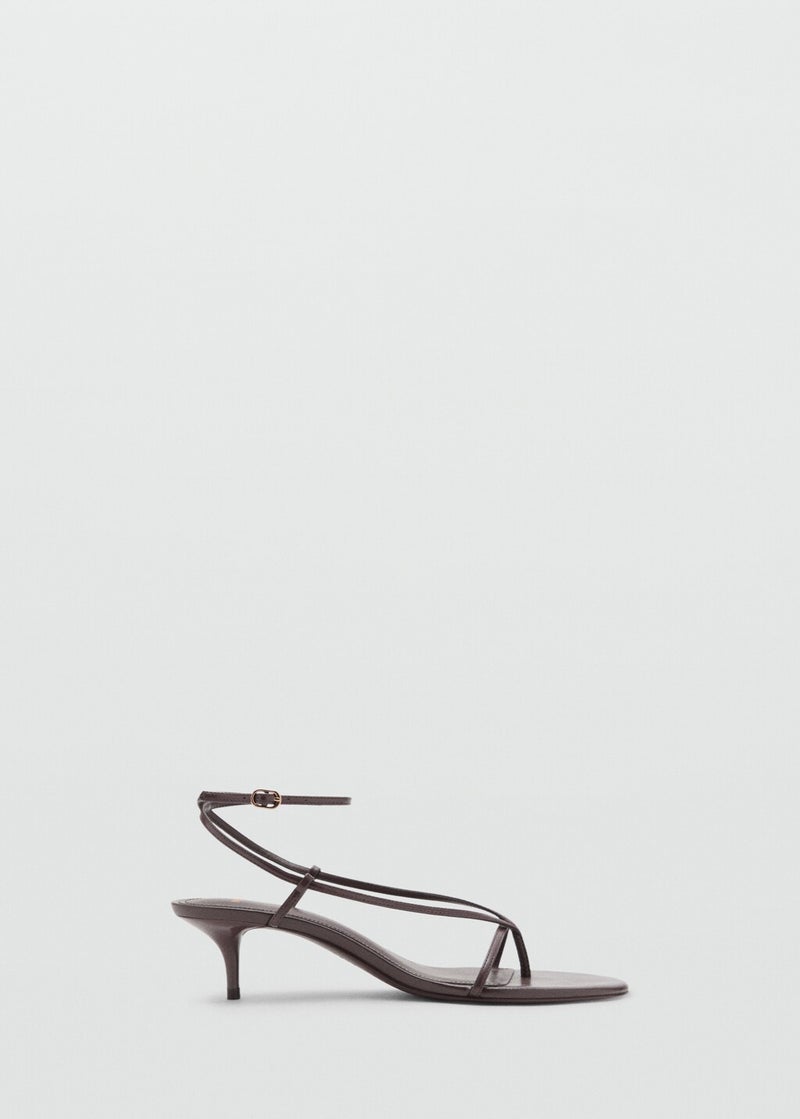 MANGO Heeled Sandals With Thin Strap  - Image 1