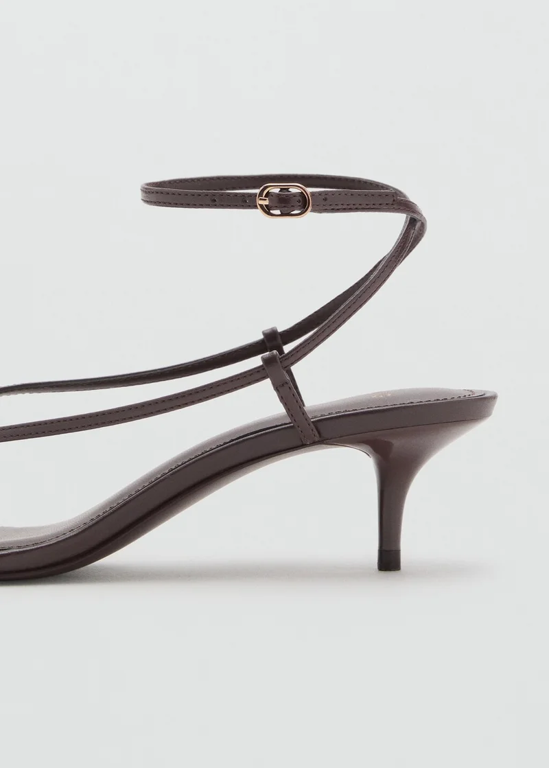 MANGO Heeled Sandals With Thin Strap