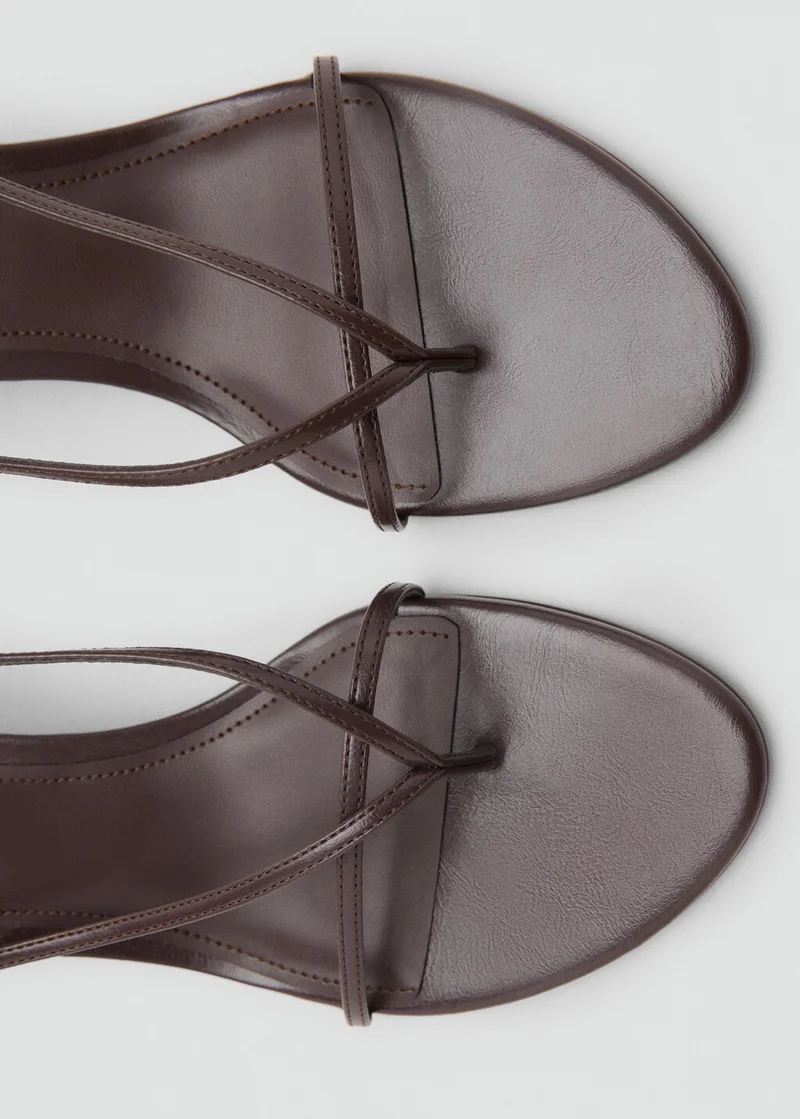 MANGO Heeled Sandals With Thin Strap