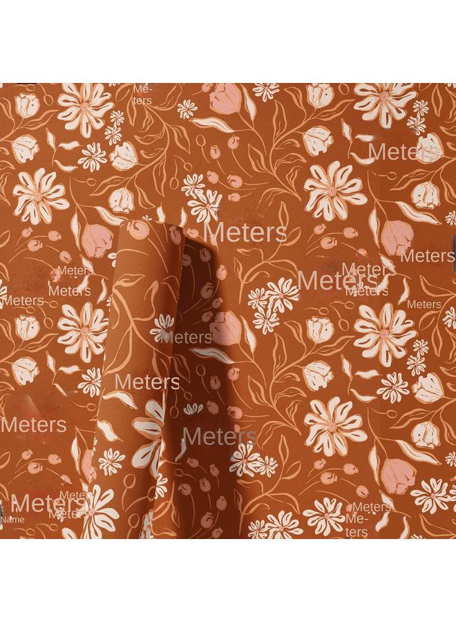 Bluejw Pastoral Flowers And Plants Retro Plants Flowers, Self-adhesive Wallpaper Background Wall Wallpaper Bedroom Porch Transformation Mural - Image 5