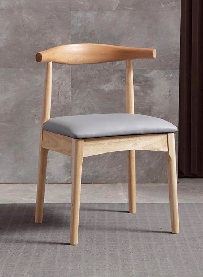 fashionhome Multipurpose Use Modern Kitchen Armless Side Chair with Metal Legs Curved Backrest Dining Chair Comfortable Fabric and Foam Seat Living Room Chair for Home Office Restaurants 49x34x76 cm  - Image 4