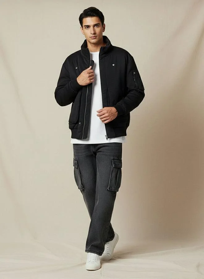 Splash FAV Men Relaxed Fit Zip Through Jacket