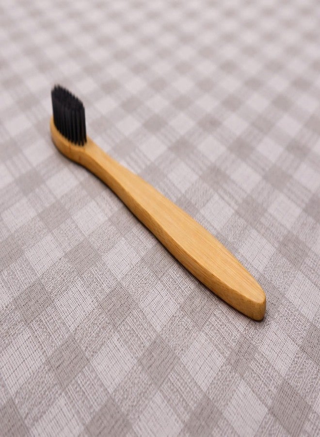 MEDIVEDHA Bamboo Toothbrush for Adults, Soft Bristles for Sensitive Gums, Eco-Friendly, Natural Biodegradable Wooden Handle, Plastic-Free Sustainable Toothbrush for Adults & Kids (Pack of 4) - Image 4