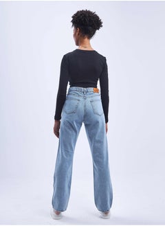 High-Waist Light Washed Distressed Straight Leg Jeans. - pzsku/Z90830FCFCAB6B3CA5468Z/45/_/1721180562/24fd6fb9-560c-4ea7-9a91-f820f2ac98b1