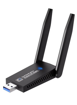 Anmi AC1300 USB WiFi Adapter for Desktop PC, Dual Band USB WiFi 1300Mbps High Speed Wireless Network Adapter 5GHz/2.4GHz USB 3.0 with High-Gain Antennas Compatible with Windows 11/10/8/7 macOS 10.9-10.15 - pzsku/Z908314CB48EC531DFD26Z/45/1751755490/45c1aeab-853b-4daa-9f65-6075e3916aeb