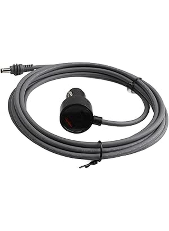 10 Feet Aluminum Alloy USB C Power Cord with LED Voltmeter 12V to 48V Cigarette Lighter Cable - Image 1