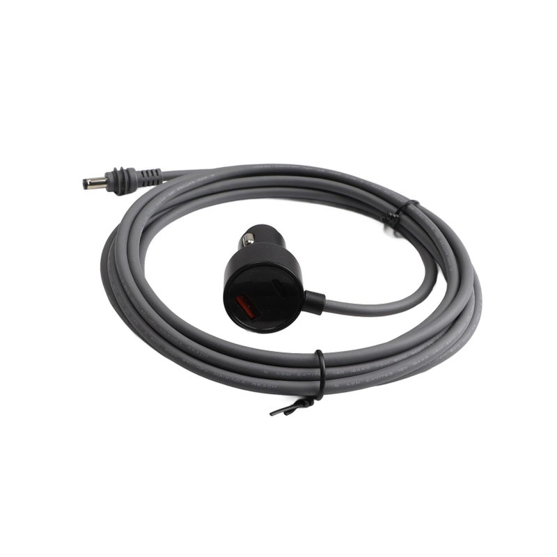 10 Feet Aluminum Alloy USB C Power Cord with LED Voltmeter 12V to 48V Cigarette Lighter Cable - Image 2