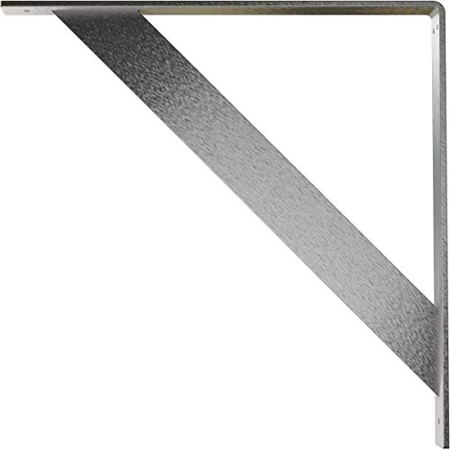 Ekena Millwork BKTM02X18X18TRSS 2-Inch W x 18-Inch D x 18-Inch H Traditional Bracket, Stainless Steel - Image 4