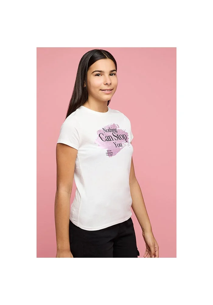 R&b Printed T-Shirt with Crew Neck and Short Sleeves