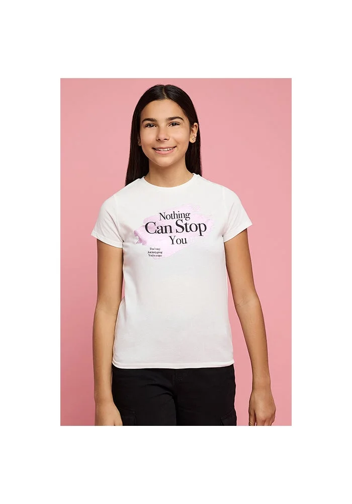 R&b Printed T-Shirt with Crew Neck and Short Sleeves
