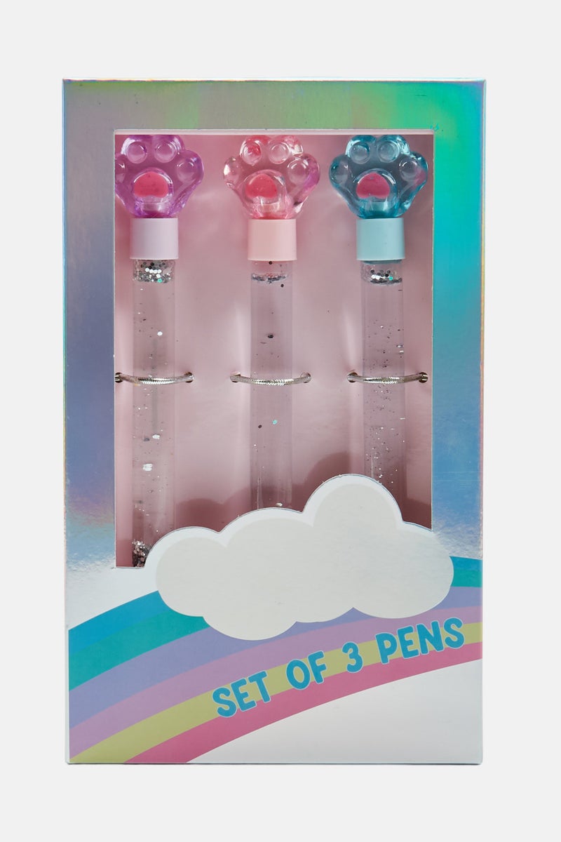 VOTUM 3 Piece Holographic Pens Set, Pink  - Image 1