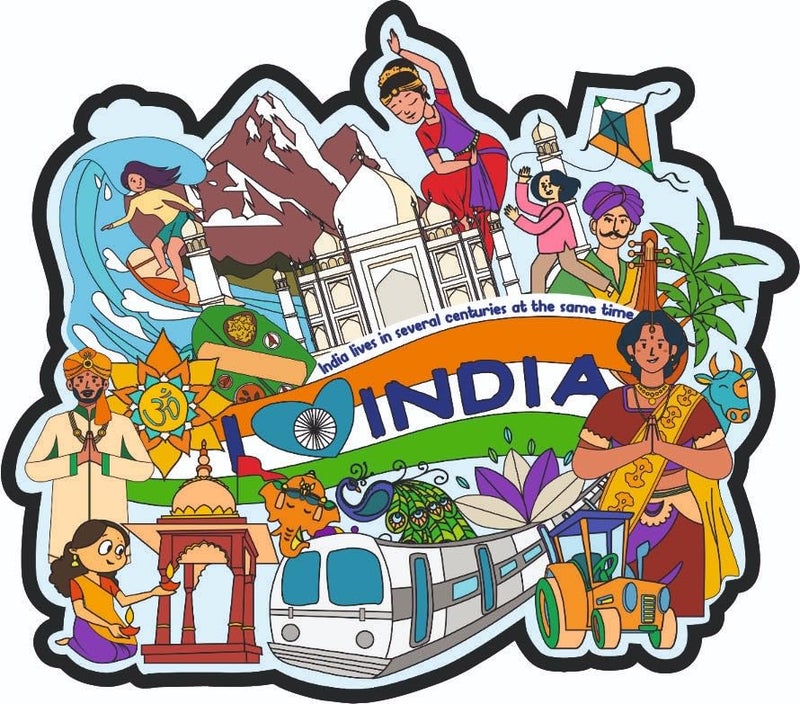 Click n ship Multicolor Kitchen Fridge Magnet for All India - Image 1